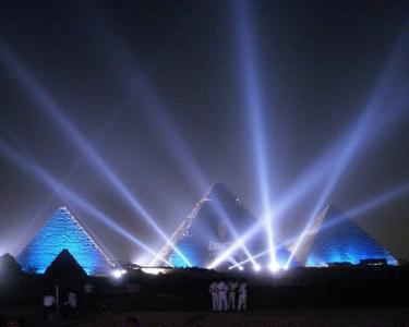 Espectáculo  de sonido y luz en las Pirámides.